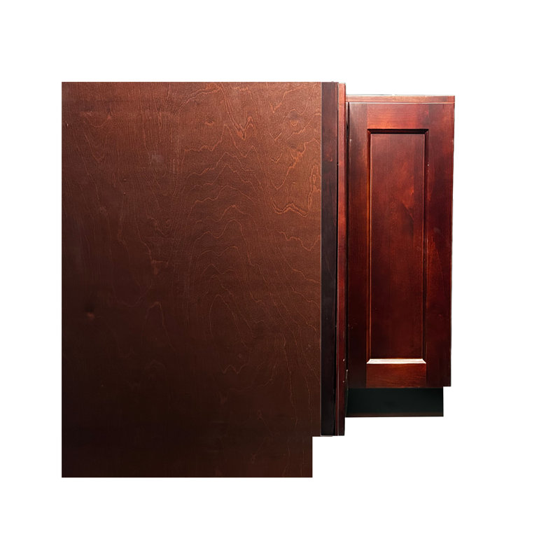 Armoire de coin en contreplaqué H 34,5 po prête à assembler, H 34,5 po x l 36 po