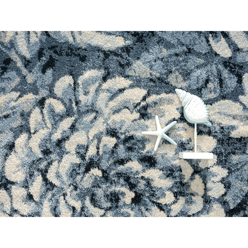 Tapis bleu Cruz, Rectangle 5 pi 3 po x 7 pi 6 po