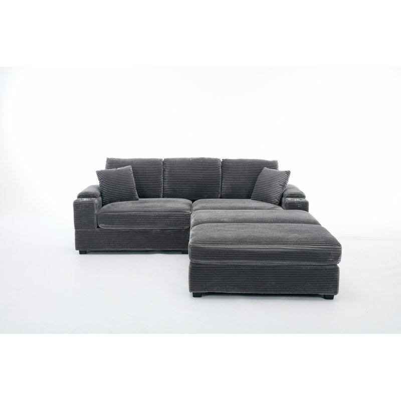 Canapé modulaire Broome, Gris
