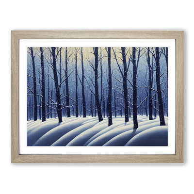 XH1022-6713X Painted Winter Forest Vol.1 1 Piece Single Picture Frame Wall Art