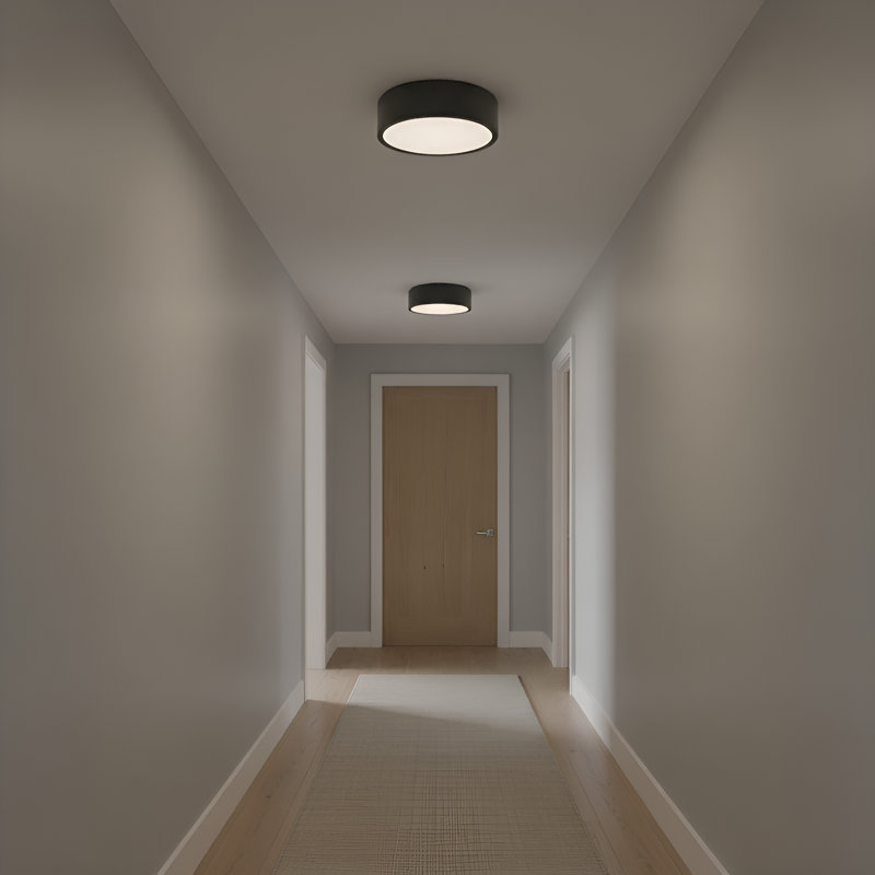 Albee Medium Flush Mount from Generation Lighting , Midnight Black