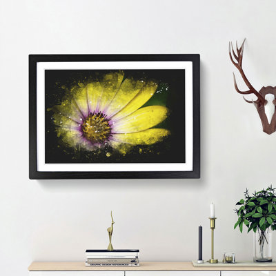 Yellow Gerbera Flower - Framed Print