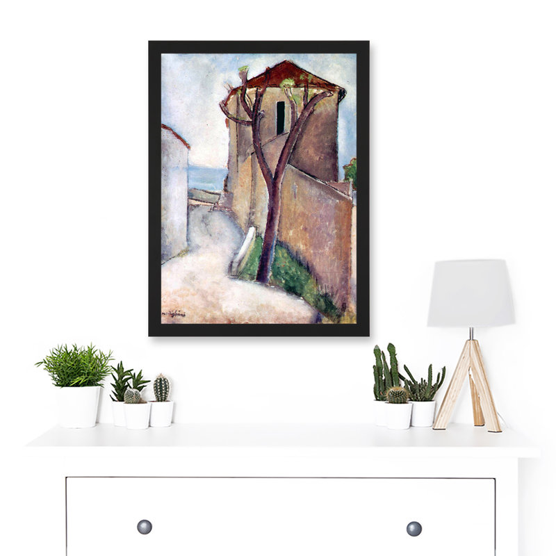 Modigliani Tree House Old Master - Single Picture Frame Print