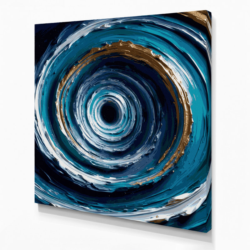 Art mural sur toile Sci Fi Wormhole, H 12 po x l 12 po