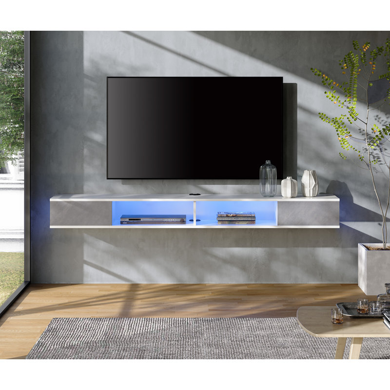 Floating mount TV Stand for TVs up to 78"