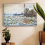 «Break Up Of Ice», reproduction d'art encadrée sur toile par Claude Monet-2119078993-2120202574-2120202568