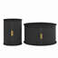 Ensemble de tables basses rondes cannelées avec porte tambour et rangement-85220708