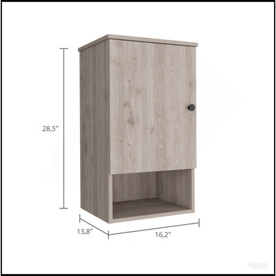 St. Angelo Medicine Cabinet, Two Internal Shelves, Single Door, One Shelf
