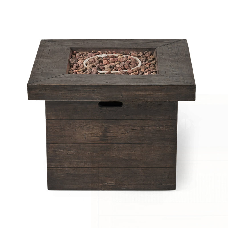 Modern Outdoor Fire Pit, Brown
