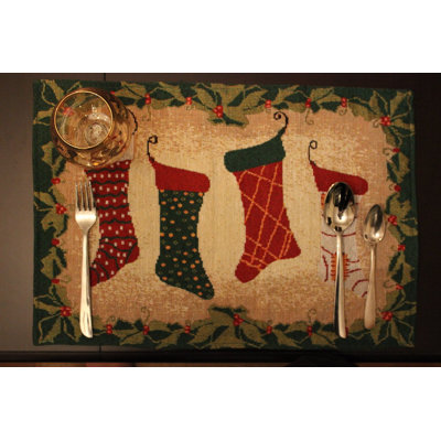 Stockings Polyester Rectangle Placemat
