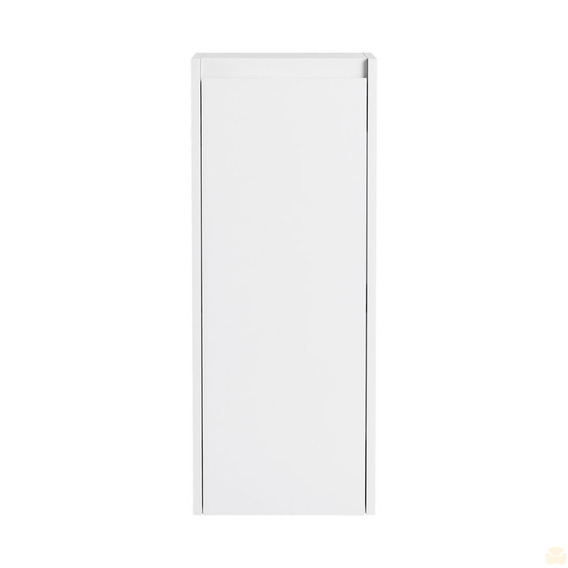 12" Bathroom Side Cabinet,Soft Close Doors,Float Mounting Design, White