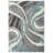 Farmerville Abstract Blue/Gray/Ivory Shag Area Rug-803599479