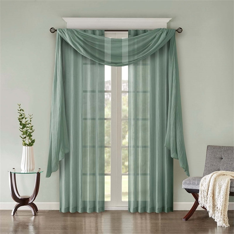 Panka Curtain Pair, Aqua, 42" W x 95" L