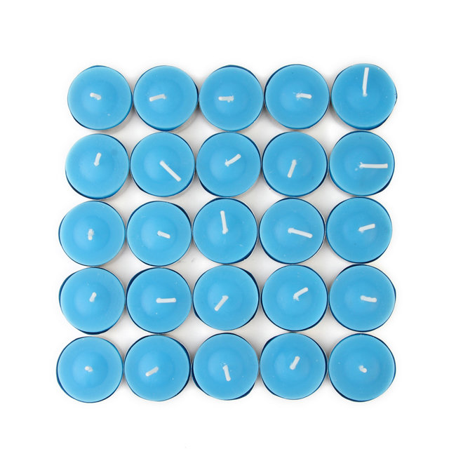 Bougie parfumée Citronella, Turquoise, Ensemble de 100