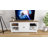Almazan 59" W 3-Tier Solid and Manufactured Wood TV Stand for TVs up to 65" with Power Outlets
