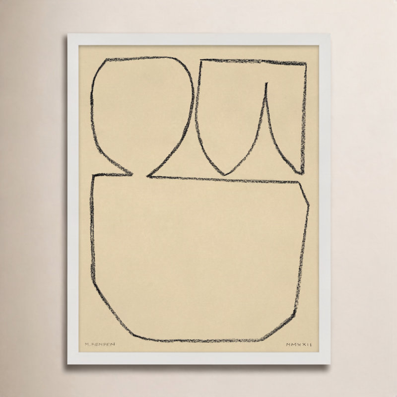 «Freya Sand 2» par Michael Kempen - reproduction de cadre photo, H 25 po x l 20 po x P 1,25 po, Blanc