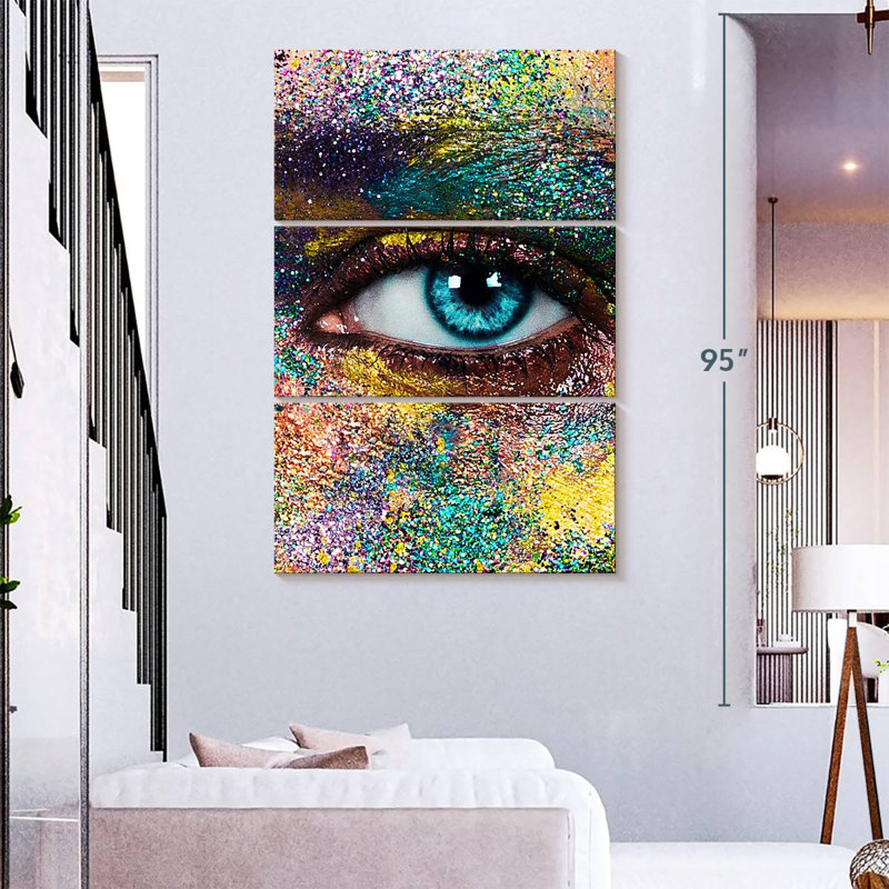 Shuttleworth Creative Glitter Makeup, 74" H x 48" W