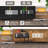 Sofa Table with Outlet and USB Port, 49" Console Behind Couch Table with Steel Frame,-586311232