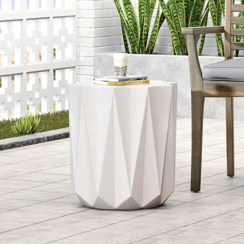 Outdoor LightWeight Concrete Side Table