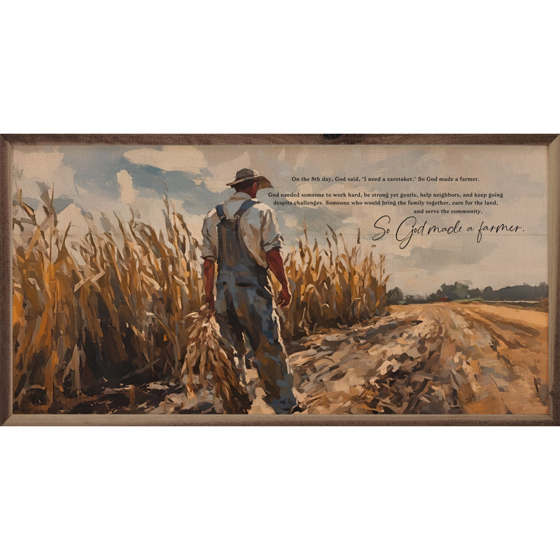 «So God Made A Farmer Path», H 8 po x l 16 po
