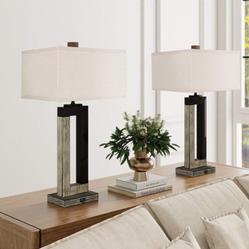 USB Table Lamp, Grey