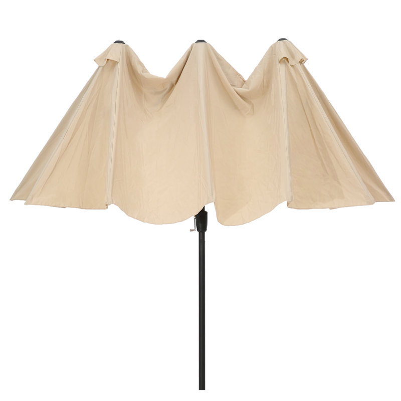 Parasol de marché 15 pi Helzer, Taupe