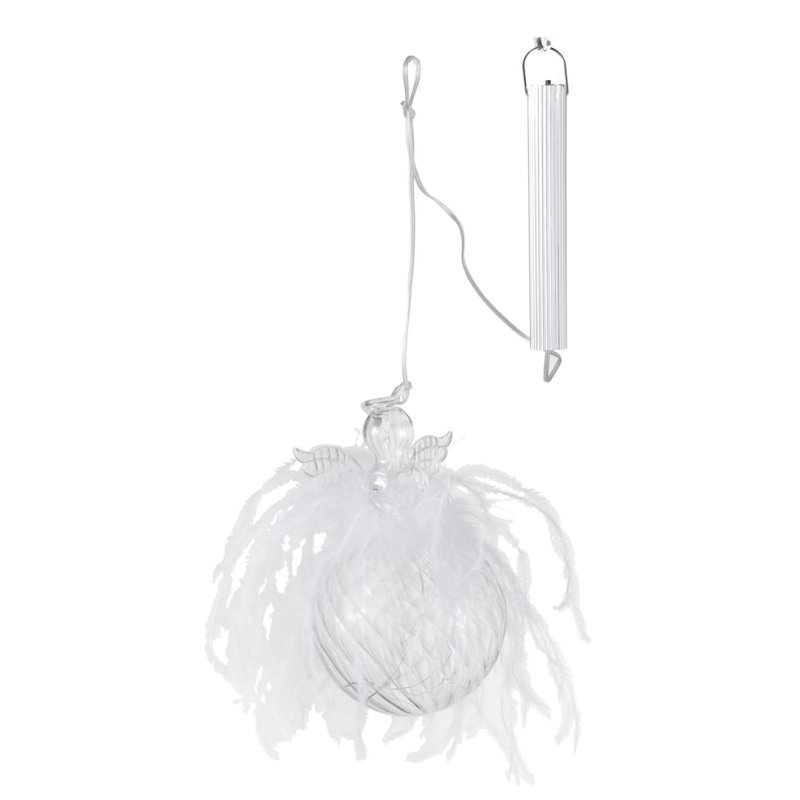 Catoosa Christmas Angel Led Feather Catoosa Bauble