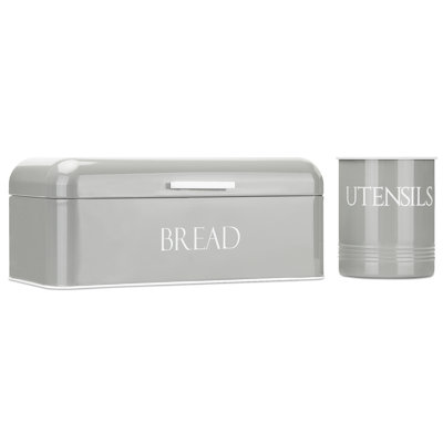 Wood Square Utensil Crock