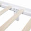Structure de lit plateforme en bois, lit plateforme de style rétro avec support en lattes de bois-1482948773