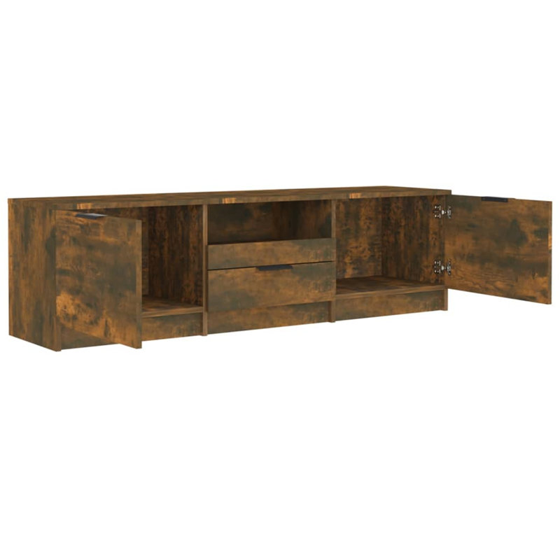 Jeeva TV Cabinet 140x35x40 cm Engineered Wood, Smoked Oak