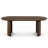 79" Oval Dining Table, Modern Pedestal Dining Table With Reversible Base For Kitchen & Dining Room-127621331