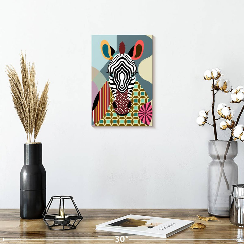 Zèbre Brampt Spectrum, H 12 po x l 8 po