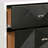 White + Black Accent Nightstand With 2 Drawers - Enhances Bedroom Decor And Drawers, Front For Classy Look