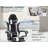 Gaming Chair With Footrest, Ergonomic Computer Chair With Headrest And Lumbar Support, Breathable Material Height Adjustable Video Game Chairs For Adults