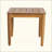 Rustic Acacia Wood Side Table With Slat Design For Outdoor And Indoor Use, Durable And Stylish