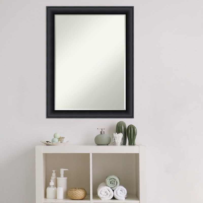 Wood Flat Wall Mirror