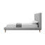 Clodean Linen Upholstered Platform Bed-605484631-605484633
