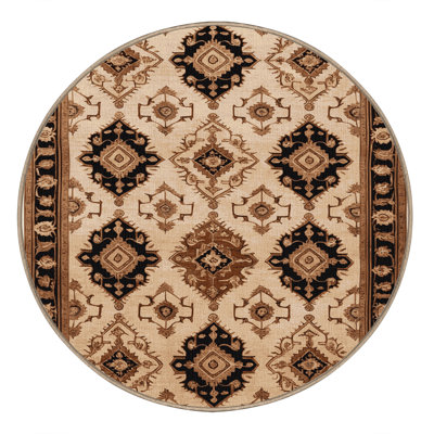Machine Washable Persian Brown Area Rug