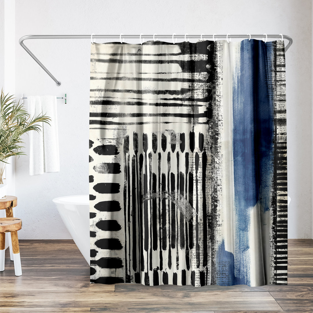 Abstract Shower Curtain No Borders by PI Creative Art The Twillery Co.® 