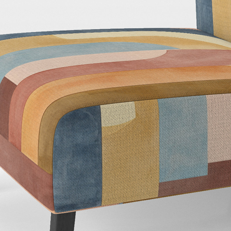 Fauteuil de chambre Abstract Geometric, Slipper Armless