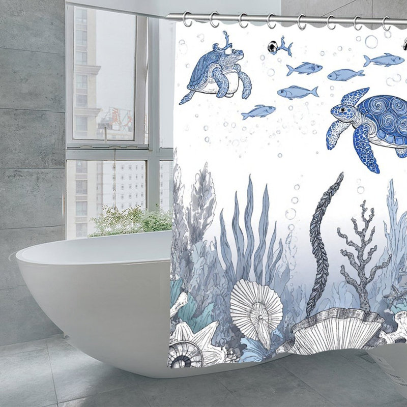 Rideaux de douche Blue Sea Tone