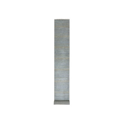 2'6"x20' Chelsea Blue XL Runner Grass Design Hand Knotted Dyed Wool Rug A1266DE5ABE24FDC8B2B62E37F8F5504