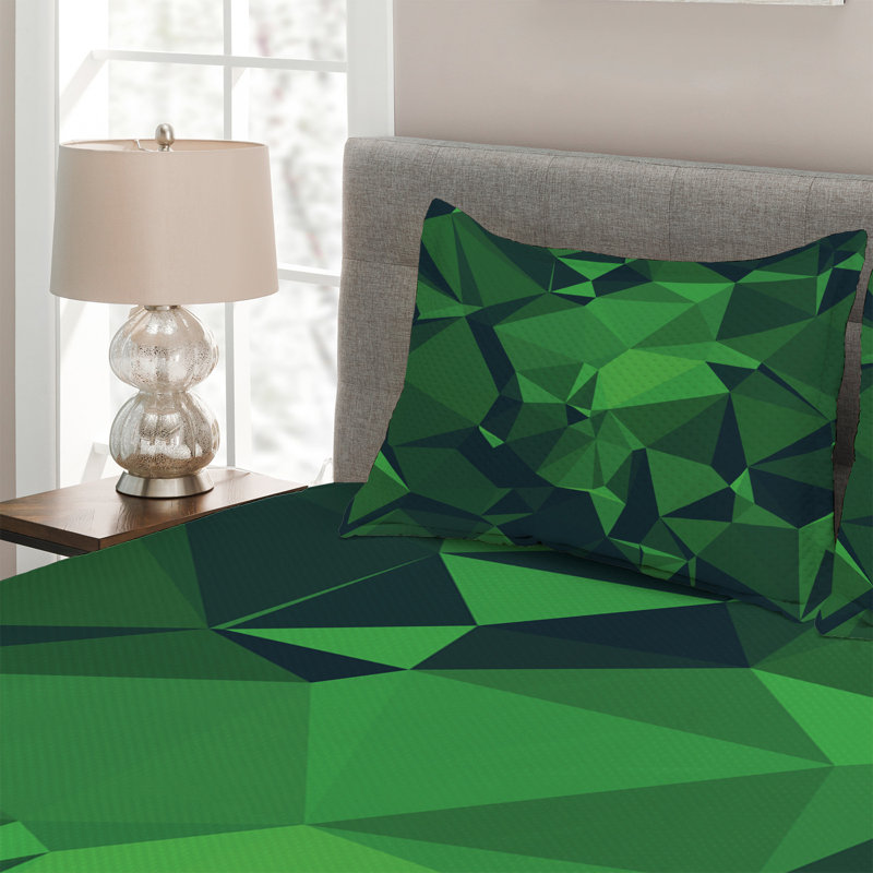 Rustic Polyester Geometric Shapes Coverlet