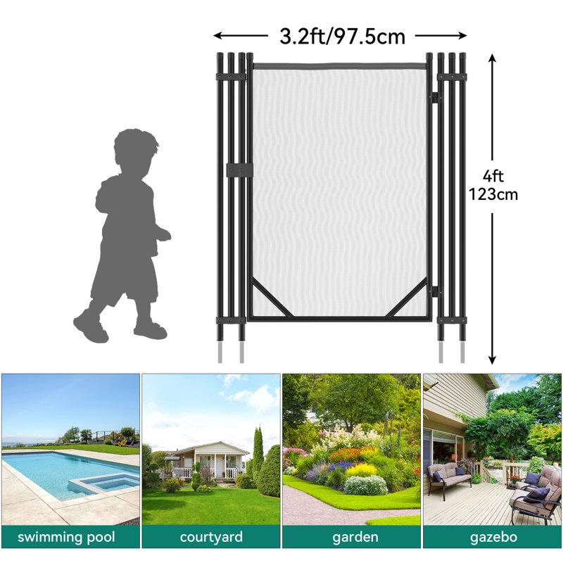 Barrière en métal H 4 pi x l 3,2 pi