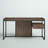 Lochlan Steel Writing Desk with Built-In Electrical Outlet-1231054877