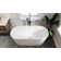 CELESTE 59"x32" Freestanding Soaking Bath with Chrome Toe Tap Drains