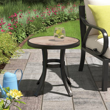 Lark Manor Anteus Stone Outdoor Side Table & Reviews