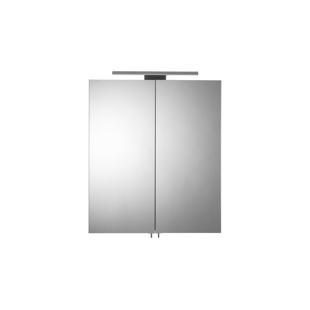600mm W 766mm H Surface Frameless Medicine Cabinet Mirror 2 Adjustable