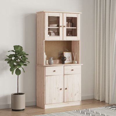 Minhazul 77cm Solid Wood Sideboard