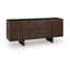 Buffet décoratif Kyi, 2 portes et tablettes, brun riche 63 pouces